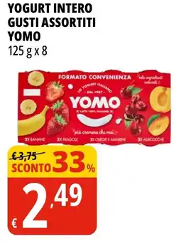 Tigros Yogurt intero gusti assortiti YOMO offerta