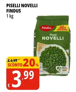 Tigros Piselli novelli FINDUS offerta