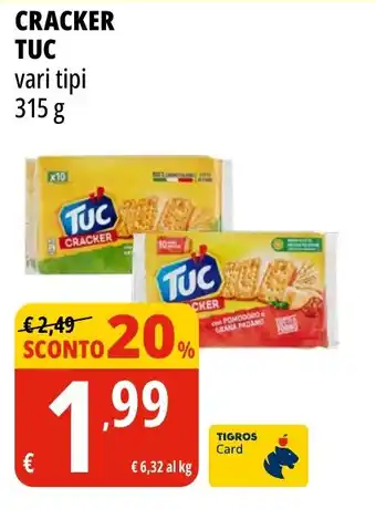 Tigros Cracker TUC offerta