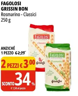 Tigros Fagolosi GRISSIN BON offerta