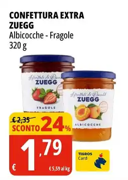 Tigros Confettura extra ZUEGG offerta