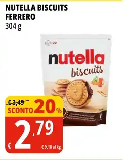 Tigros Nutella biscuits FERRERO offerta
