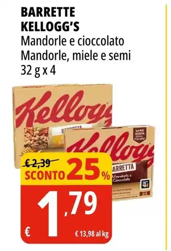 Tigros Barrette KELLOGG'S offerta