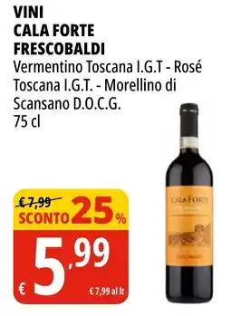 Tigros Vini cala forte FRESCOBALDI offerta