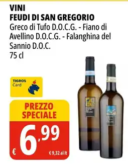 Tigros Vini FEUDI DI SAN GREGORIO offerta