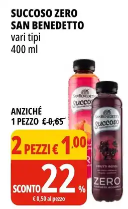 Tigros Succoso zero SAN BENEDETTO offerta
