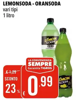 Tigros Lemonsoda - oransoda vari tipi offerta