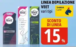 Tigros Linea depilazione VEET offerta