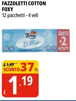Tigros Fazzoletti cotton FOXY offerta