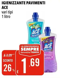 Tigros Igienizzante pavimenti ACE offerta