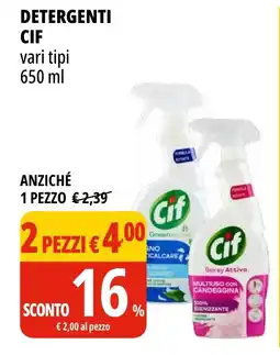 Tigros Detergenti CIF offerta