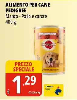 Tigros Alimento per cane PEDIGREE offerta
