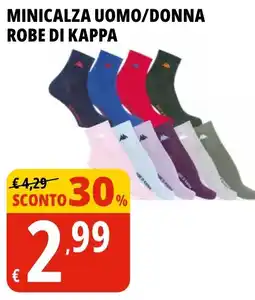 Tigros Minicalza uomo/donna robe di KAPPA offerta