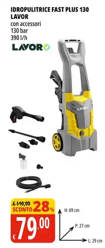 Tigros Idropulitrice fast plus 130 LAVOR offerta