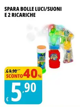 Spara bolle luci/suoni e 2 ricariche