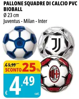Tigros Pallone squadre di calcio pvc BIOBALL offerta