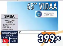 Unieuro Smart TV VIDAA SA65K79VDA offerta