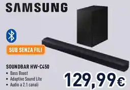Unieuro Samsung Soundbar HW-C450 offerta