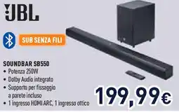 Unieuro JBL Soundbar SB550 offerta