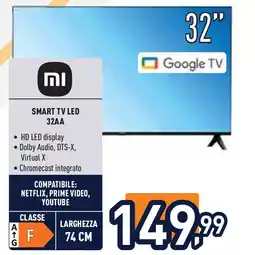 Unieuro mi Smart TV LED 32AA offerta