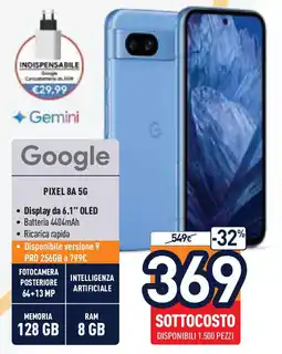 Unieuro Pixel 8A 5G offerta