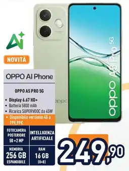 Unieuro OPPO A5 PRO 5G offerta