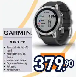 Unieuro GARMIN fenix 7 silver offerta