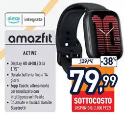 Unieuro Amazfit active offerta