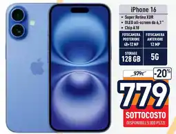 Unieuro iPhone 16 offerta