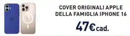 Unieuro Cover originali apple della famiglia iphone 16 offerta