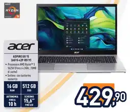 Unieuro acer ASPIRE GO 15 (AG15-42P-R5TY) offerta