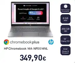 Unieuro HP Chromebook 14A- NF0014 NL offerta
