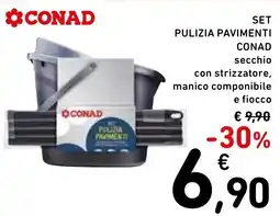 Spazio Conad Set pulizia pavimenti conad secchio offerta