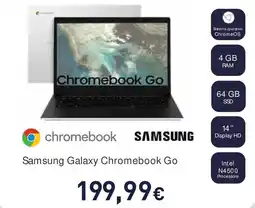 Unieuro Samsung Galaxy Chromebook Go offerta