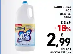 Spazio Conad Candeggina ace classico, offerta