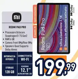 Unieuro mi REDMI pad pro offerta