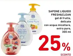 Spazio Conad Sapone liquido fresh&clean gel di frutta, delicato con acqua micellare, extra puro, offerta