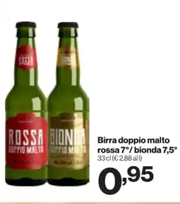 In'S Mercato Birra doppio malto rossa 7°/ bionda 7,5° offerta