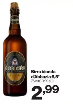 In'S Mercato Birra bionda d'Abbazia 6,5° offerta