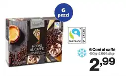 In'S Mercato 6 Coni al caffè offerta