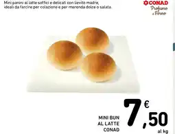Spazio Conad Mini bun al latte conad offerta