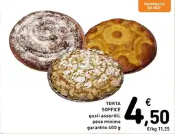 Torta soffice gusti assortiti, peso minimo garantito