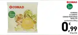 Spazio Conad Iceberg e carote conad percorso qualità confezione offerta