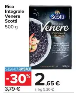 Carrefour Express Riso Integrale Venere Scotti offerta