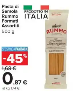 Carrefour Express Pasta di Semola Rummo Formati Assortiti offerta