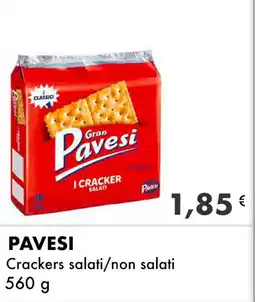 Iper Tosano PAVESI Crackers salati/non salati offerta
