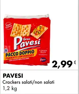 Iper Tosano PAVESI Crackers salati/non salati offerta