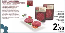 Spazio Conad Hamburger di scottona sapori&idee conad percorso qualità gusto raffinato, con bacon, offerta