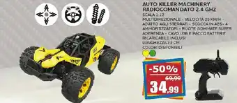 Auto Killer Machinery Radiocomandata 2.4 GHZ