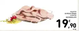 Spazio Conad Filetto di pesce spada a fette decongelato offerta